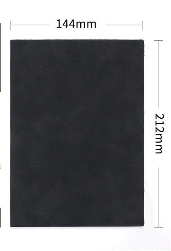 Soft noodle sheep buckle imitation leather notebook in A5 size with beige paper pages
