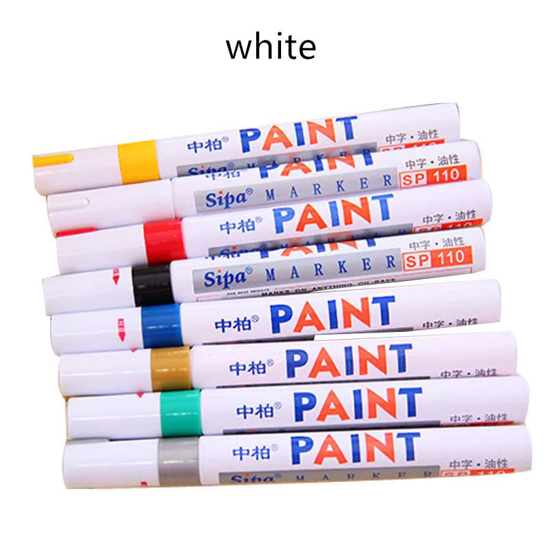 Bike touch-up paint pen in black with colour options for frame scratch repair