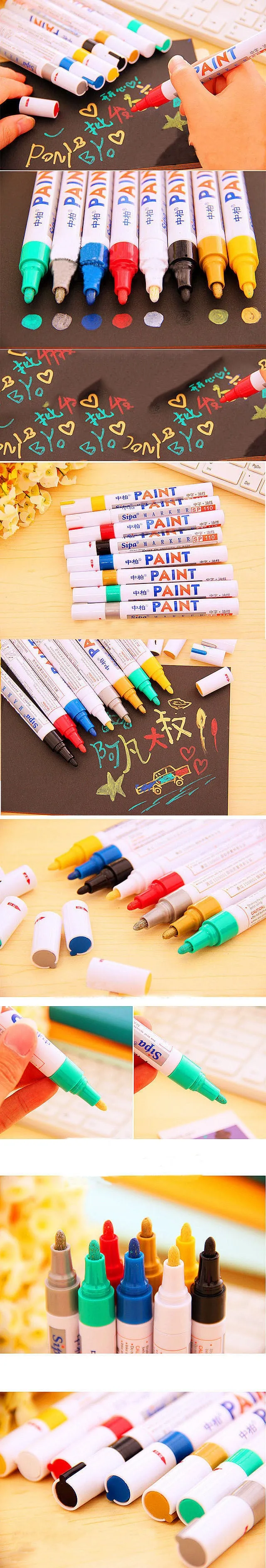 Bike touch-up paint pen in black with colour options for frame scratch repair