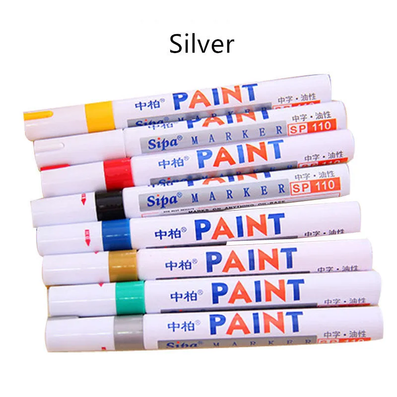 Bike touch-up paint pen in black with colour options for frame scratch repair