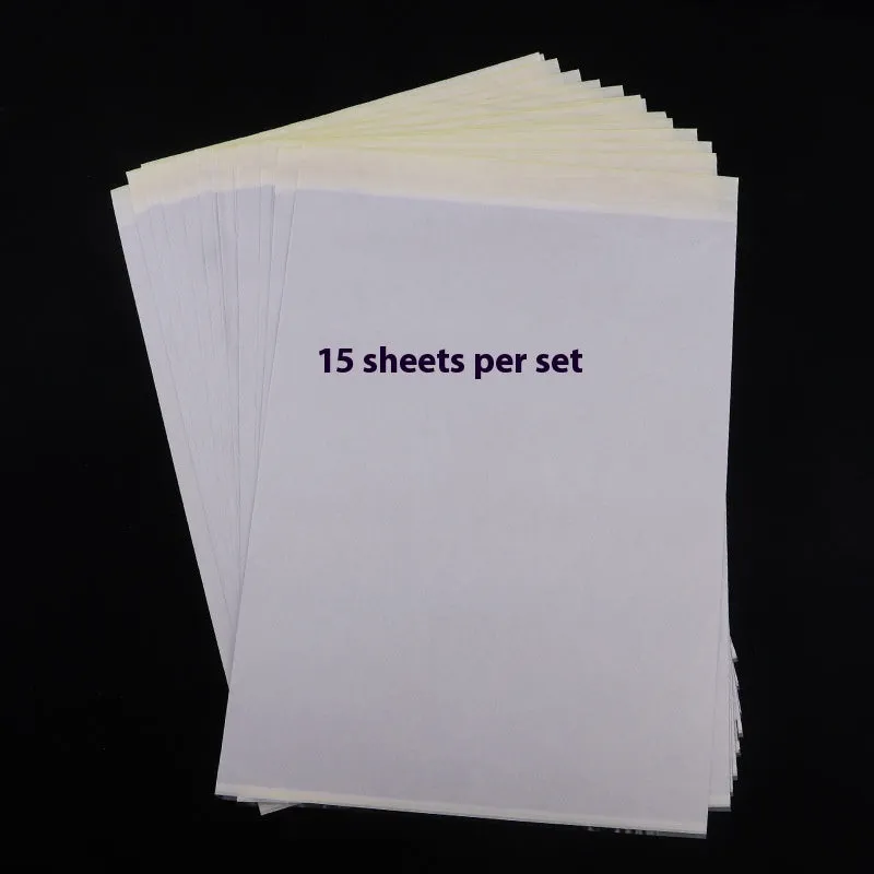 A4 tattoo transfer paper pack with transfer paste gel for creating clear tattoo stencils