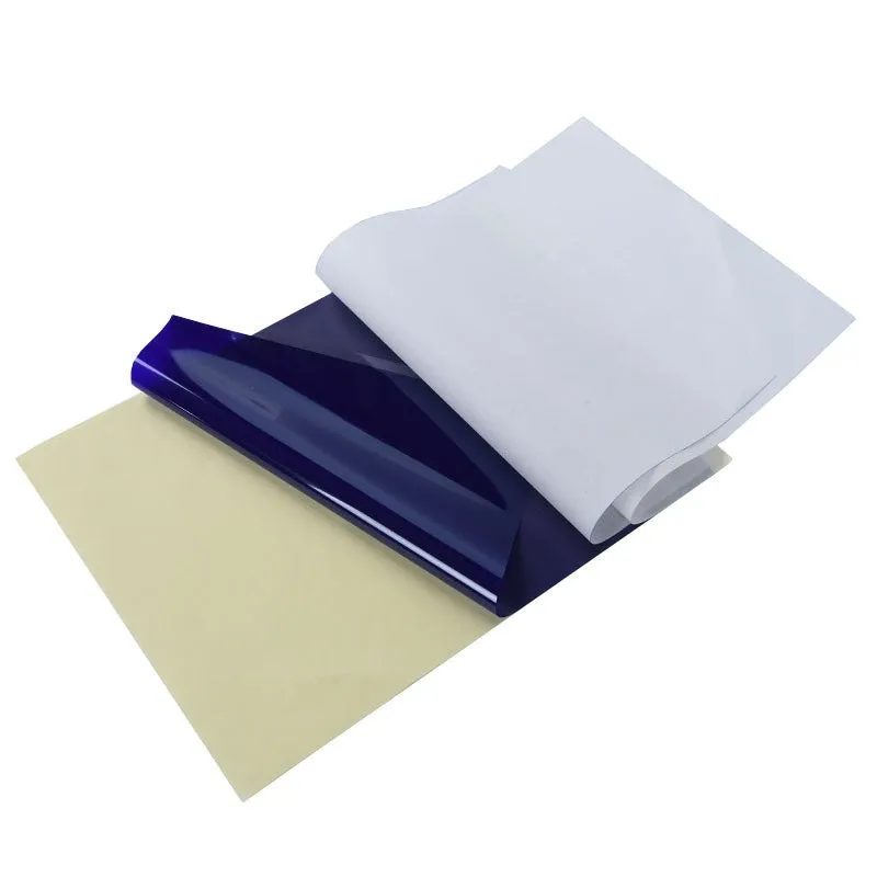 A4 tattoo transfer paper pack with transfer paste gel for creating clear tattoo stencils
