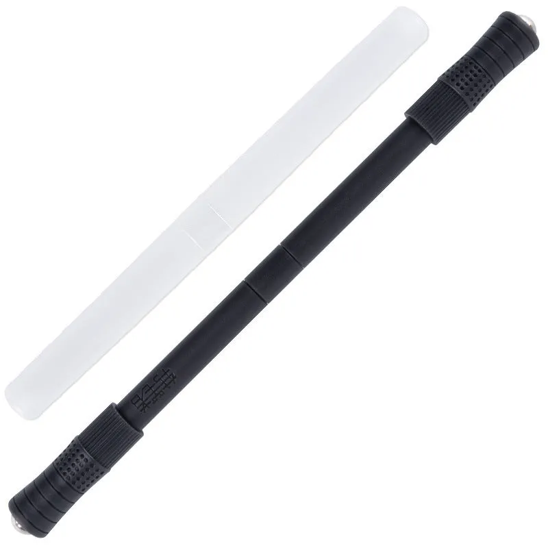 Polypropylene rotating training pen 22cm long with 1.6cm diameter in black with storage tube