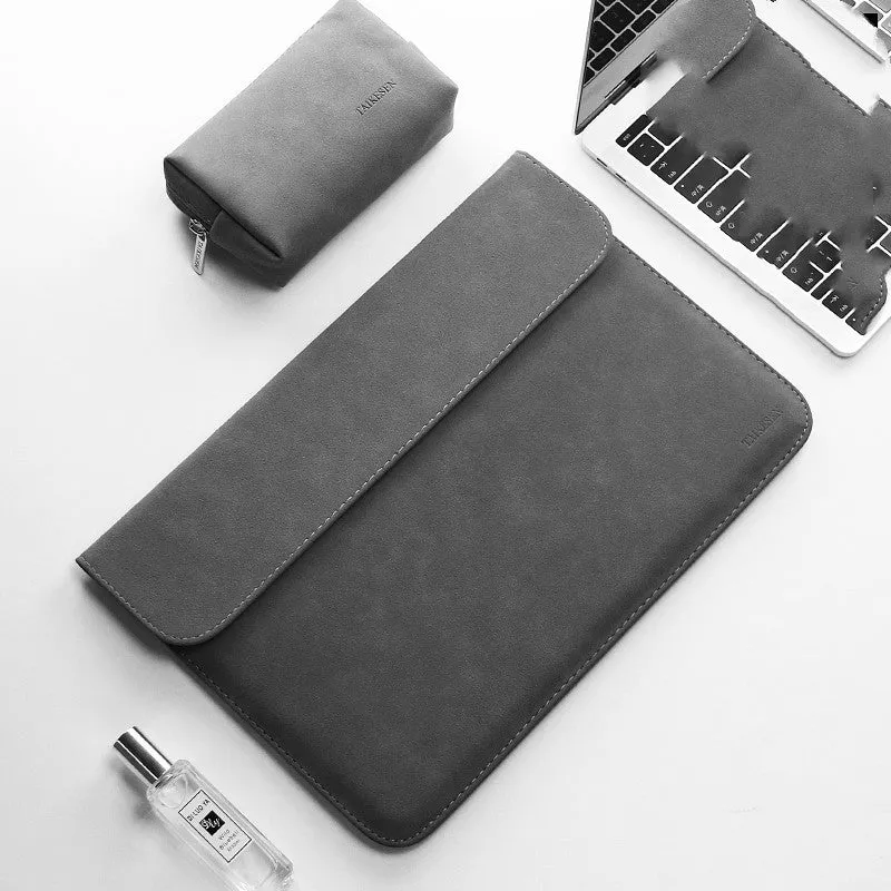 Notebook liner bag for Xiaomi Redmi, micro-velvet matte finish, rose pink, horizontal style