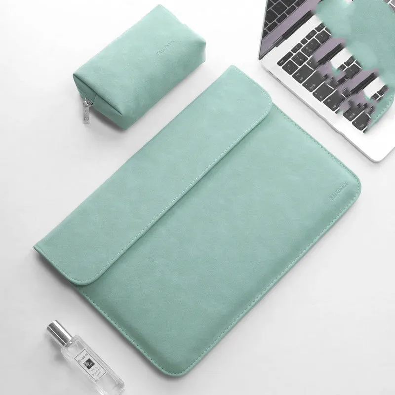 Notebook liner bag for Xiaomi Redmi, micro-velvet matte finish, rose pink, horizontal style