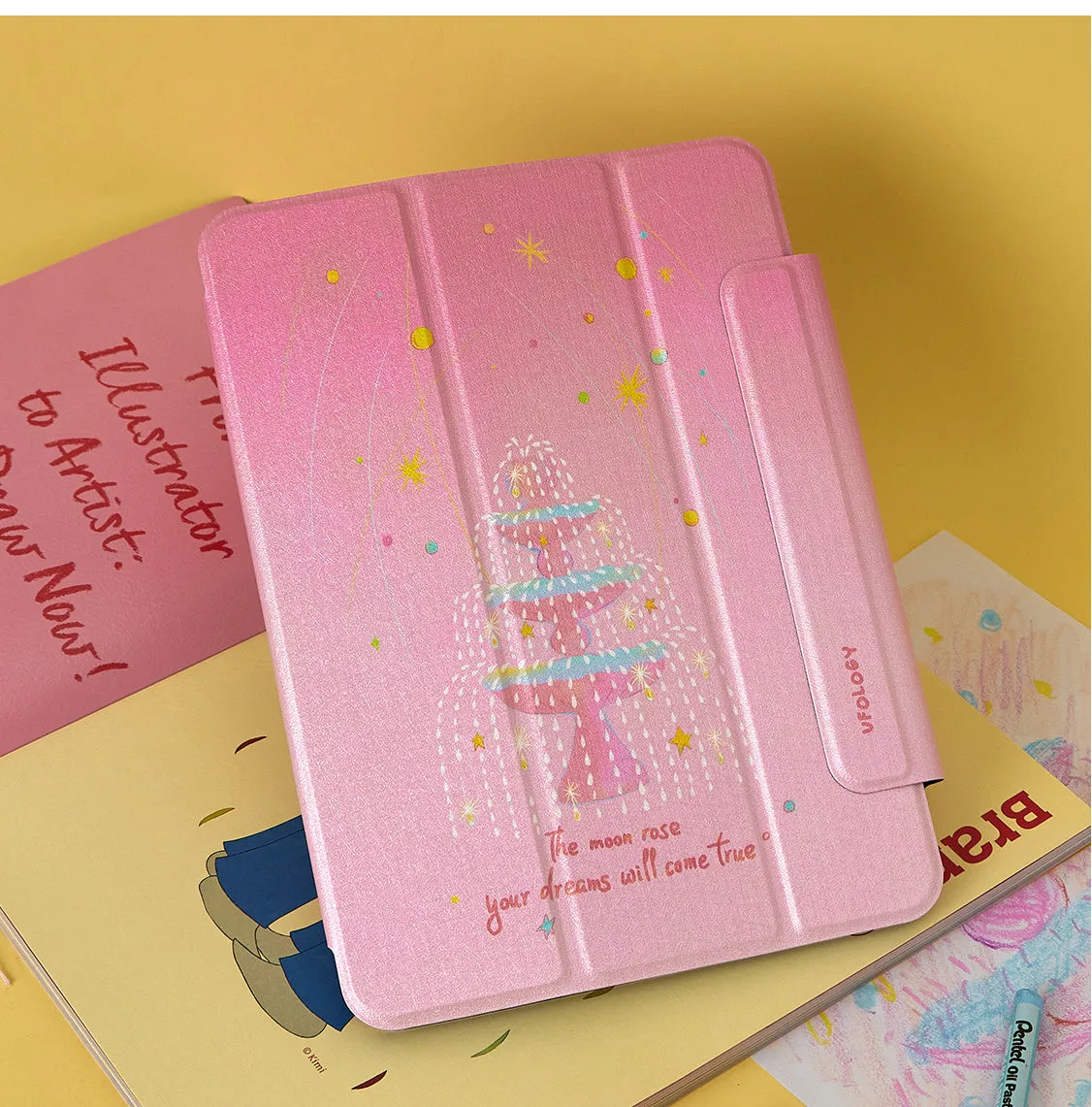 Magnetic suction flat plate shell protective sleeve for iPad Air5 and iPad Air4 10.9 inch in imitation leather
