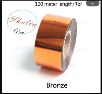 Roll of electrochemical aluminium hot stamping foil for leather and plastic branding applications