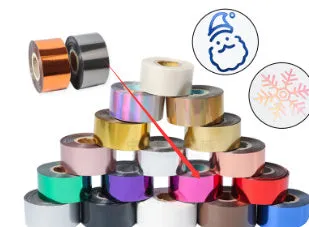Roll of electrochemical aluminium hot stamping foil for leather and plastic branding applications