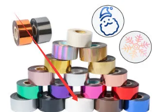 Roll of electrochemical aluminium hot stamping foil for leather and plastic branding applications