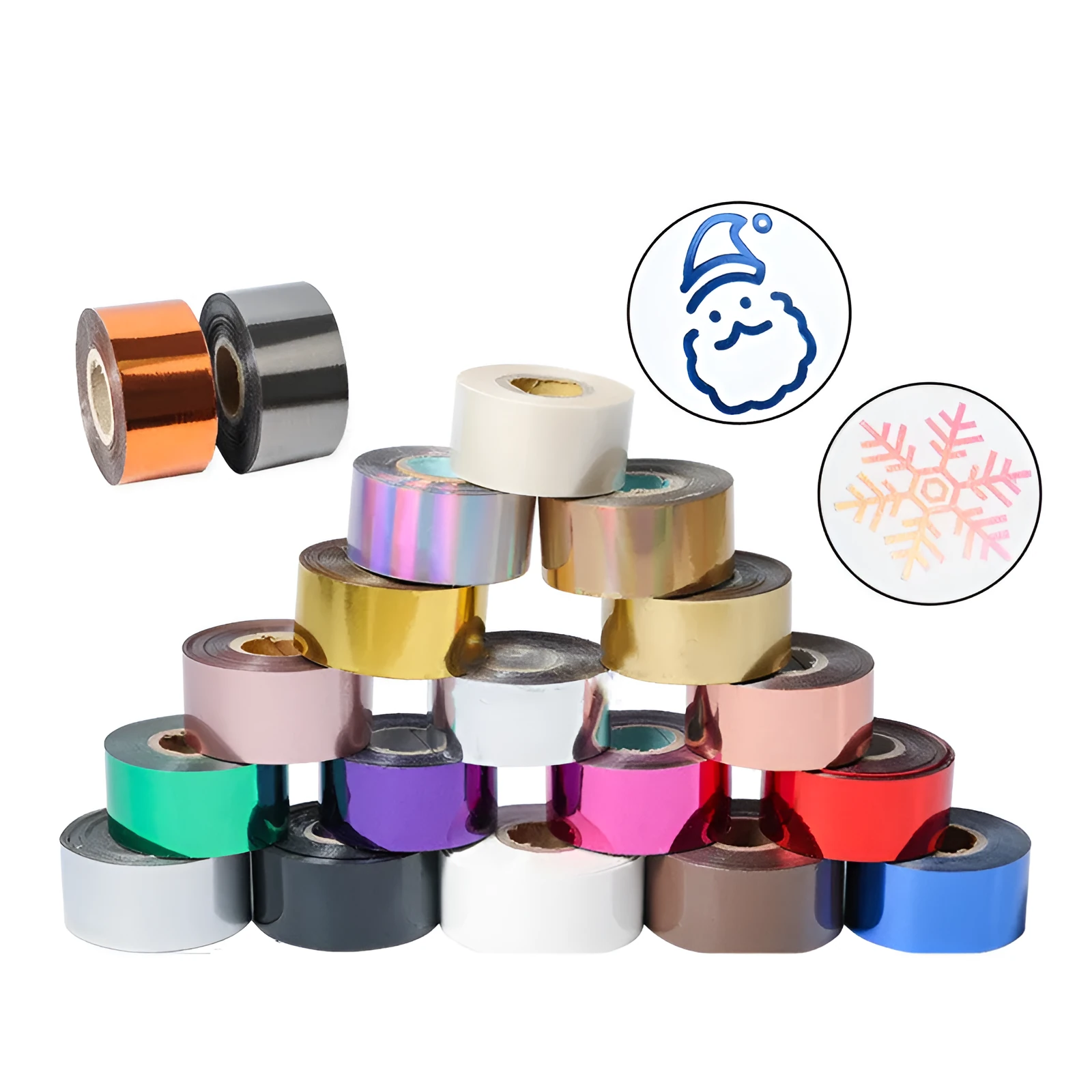 Roll of electrochemical aluminium hot stamping foil for leather and plastic branding applications