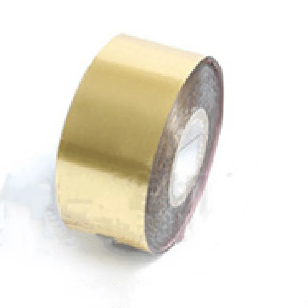 Roll of electrochemical aluminium hot stamping foil for leather and plastic branding applications