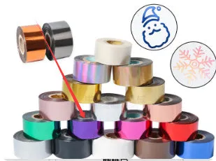 Roll of electrochemical aluminium hot stamping foil for leather and plastic branding applications