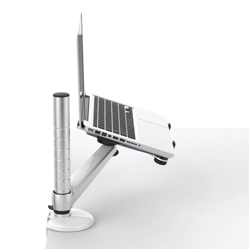OA-1 aluminium alloy height adjustable laptop stand with rotatable arm and clamp