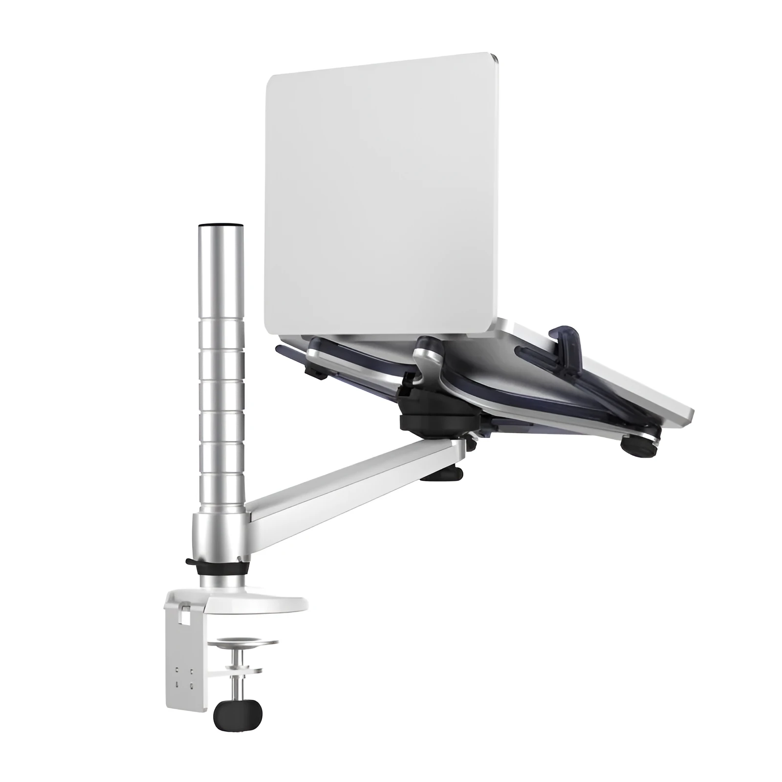OA-1 aluminium alloy height adjustable laptop stand with rotatable arm and clamp
