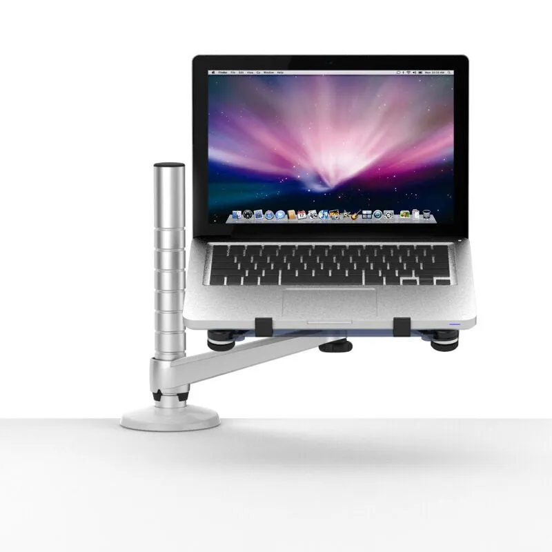 OA-1 aluminium alloy height adjustable laptop stand with rotatable arm and clamp