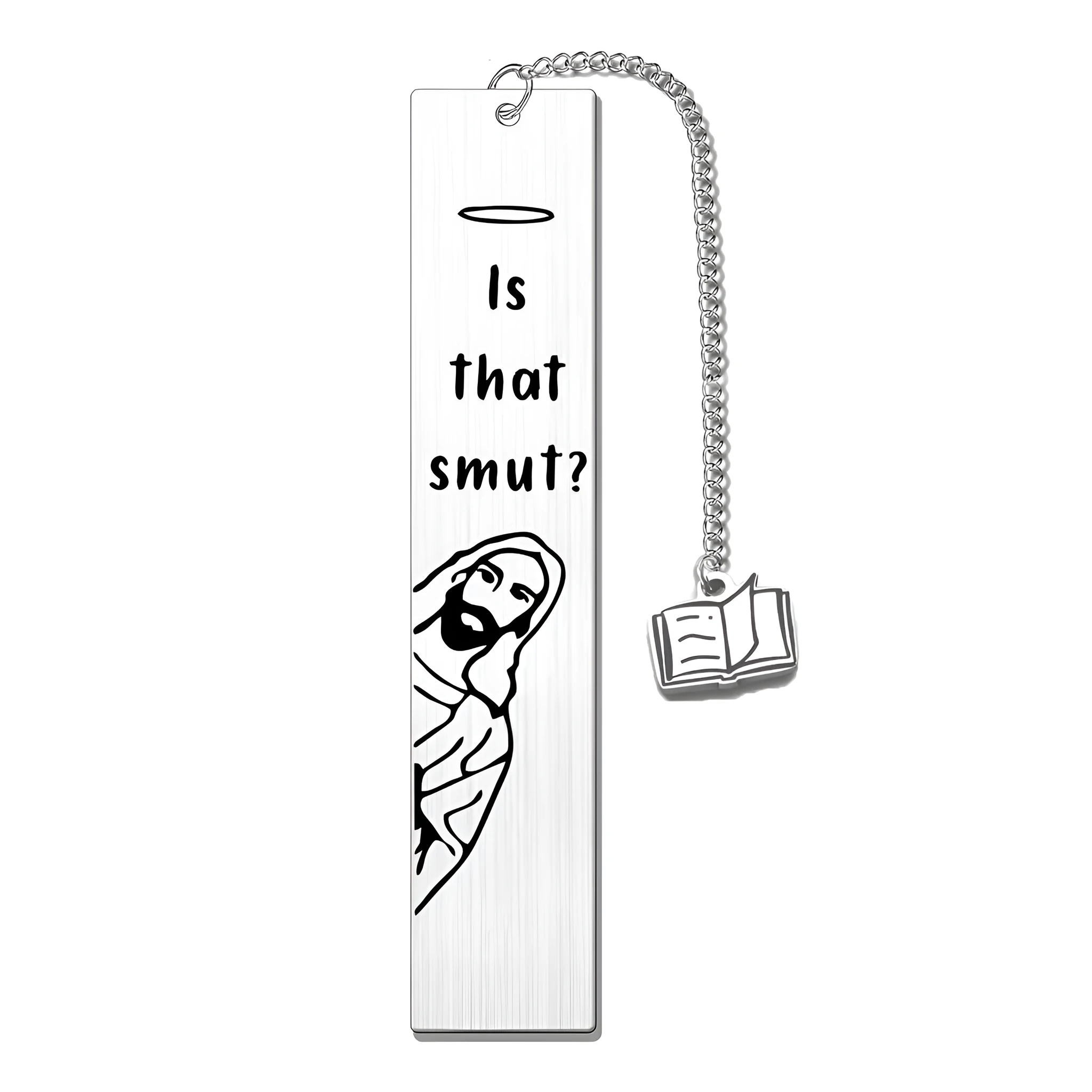 Stainless steel bookmark with tassel in gift box, five colour options