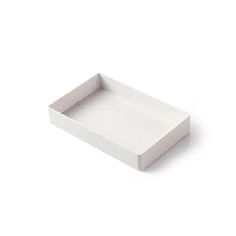 White PP plastic A4 paper document case storage box with drawer style and multiple size options