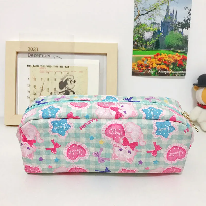Printed PVC pencil case cylindrical design 19 cm Japanese cute cartoon pattern soft material