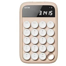 Wireless mechanical keyboard set with calculator, mouse, and desk light on office desk