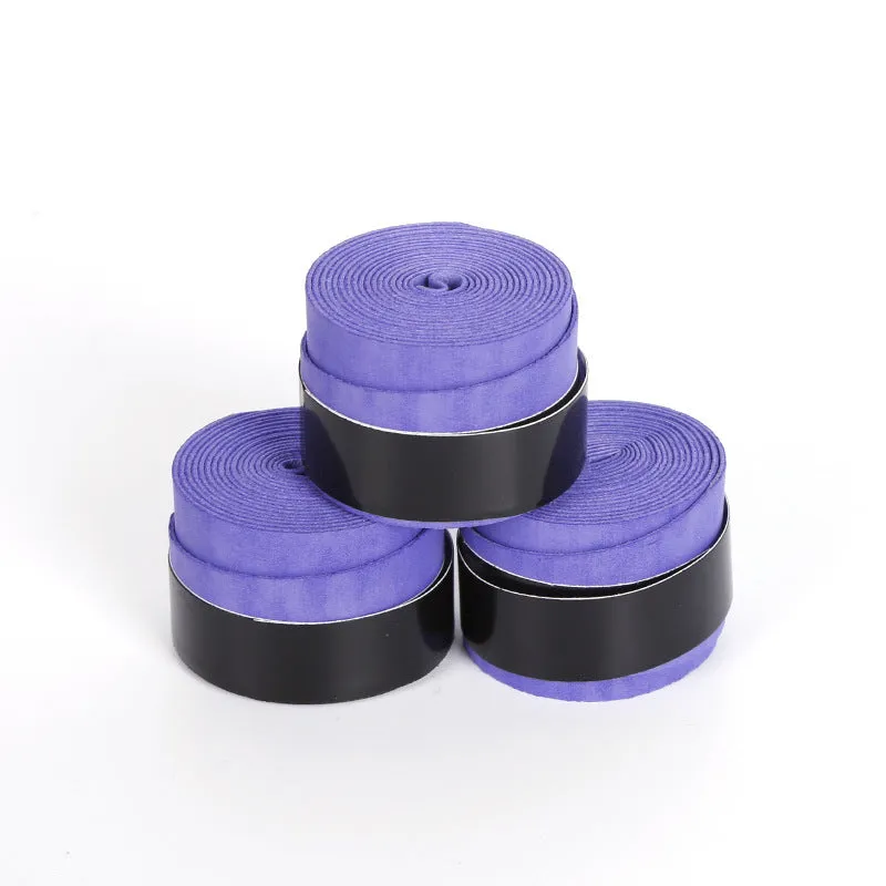 Blue frosted PU non-slip sweat absorbent grip tape for badminton racket and fishing rod handle