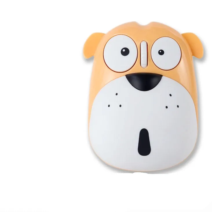 Silent optical mouse with 2.4G wireless, rechargeable battery, and matte material in pink panda design