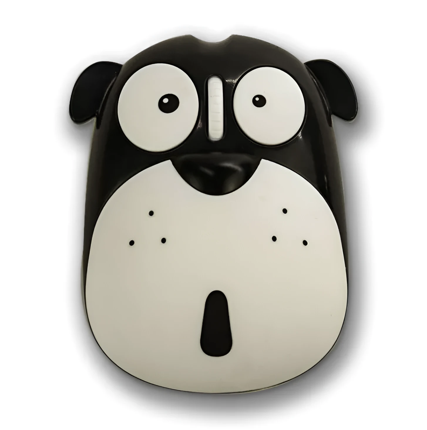 Silent optical mouse with 2.4G wireless, rechargeable battery, and matte material in pink panda design