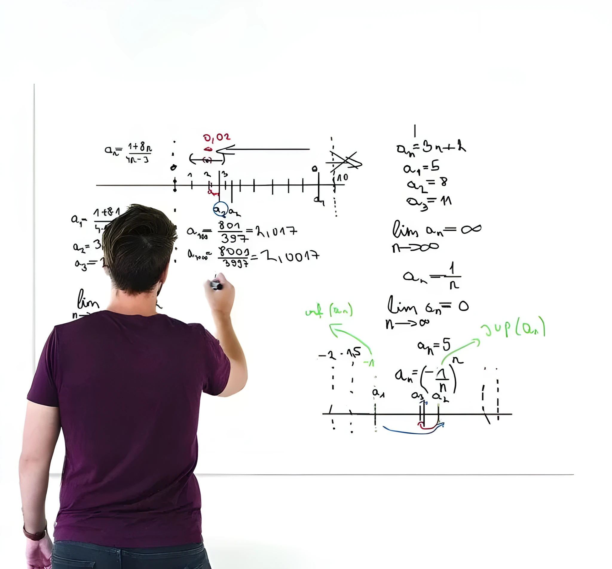 White magnetic glass dry erase board 60 by 45 cm mounted on a wall with markers and magnets