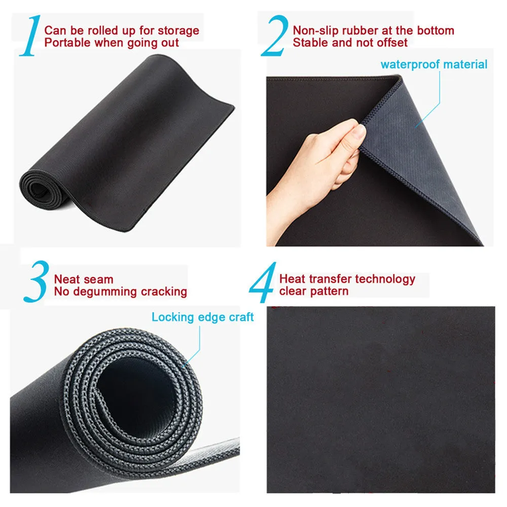 Super Sailor Moon desk mat non-slip mouse pad with natural rubber base and fine cloth surface 300x700x2 mm