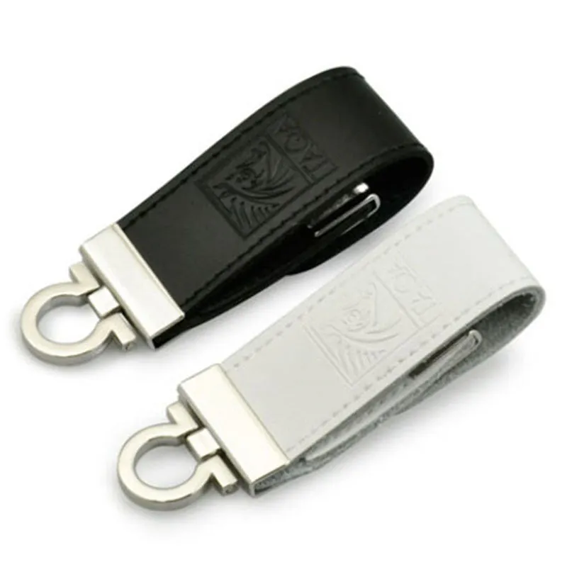 Creative metallic leather USB flash drive in Black Brown, 30x10mm, with USB 2.0 connector