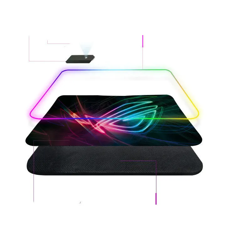 Luminous Prodigal Eye pattern mouse pad with non-slip rubber base and cloth surface, multiple sizes available