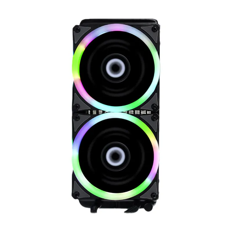 Iceberg 240 Phantom black all-in-one CPU liquid cooler with 240mm radiator and ARGB fan
