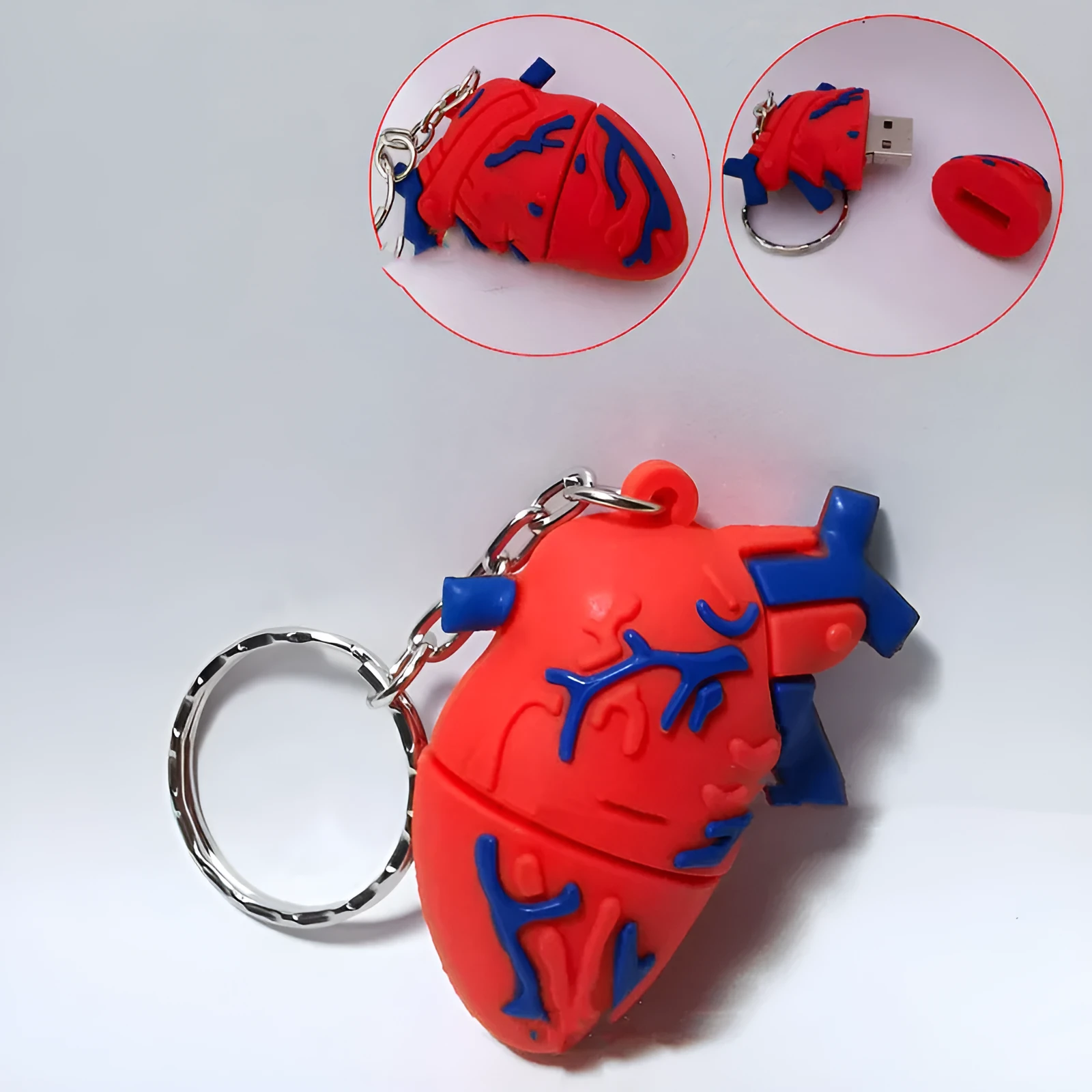 Creative human organs design USB 3.0 flash drive with brain and lip print in PVC shell