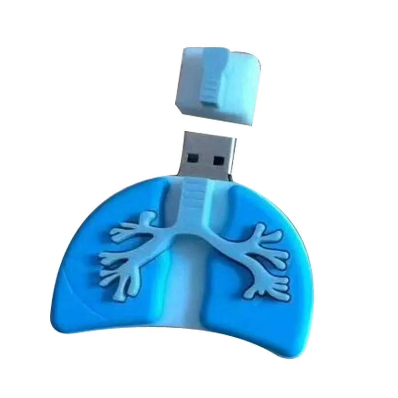 Creative human organs design USB 3.0 flash drive with brain and lip print in PVC shell