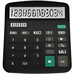Black big screen twelve-digit solar desktop calculator with LCD display and dual power supply
