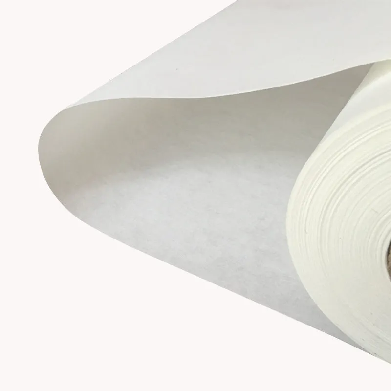 Roll of microjet printable coated rice paper with half-cooked xuan finish, 50m length, for art reproduction and decorative painting