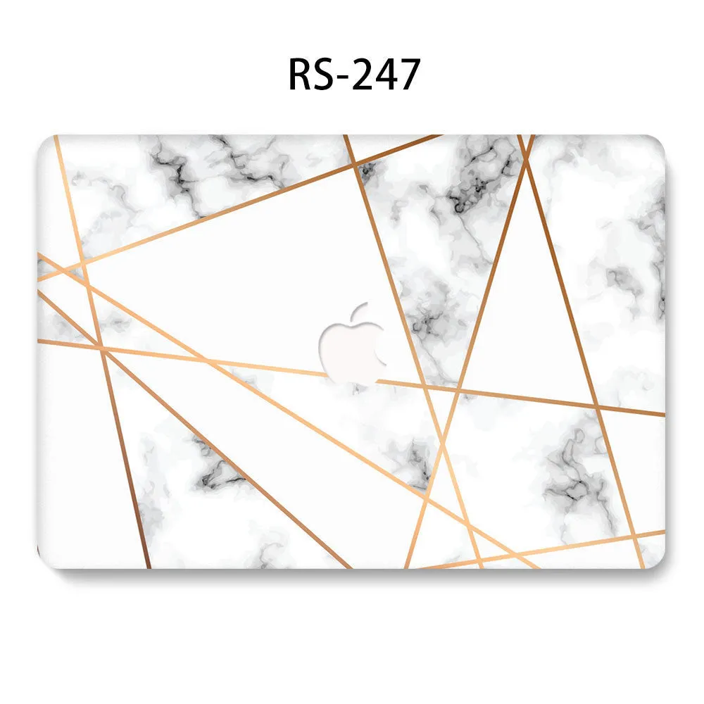 Ultra-thin painted PC protective shell for MacBook Air and MacBook Pro, scratch-resistant finish with heat vents