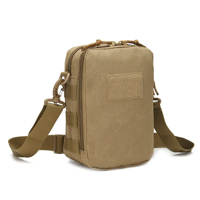 Tactical MOLLE crossbody bag 25x17x10cm 0.45kg 800D Oxford fabric ACU camouflage