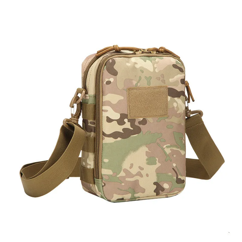 Tactical MOLLE crossbody bag 25x17x10cm 0.45kg 800D Oxford fabric ACU camouflage