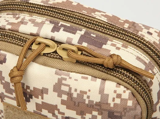 Tactical MOLLE crossbody bag 25x17x10cm 0.45kg 800D Oxford fabric ACU camouflage