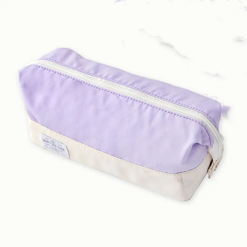 Canvas stationery box in seven ins style colours for junior high school student learning supplies