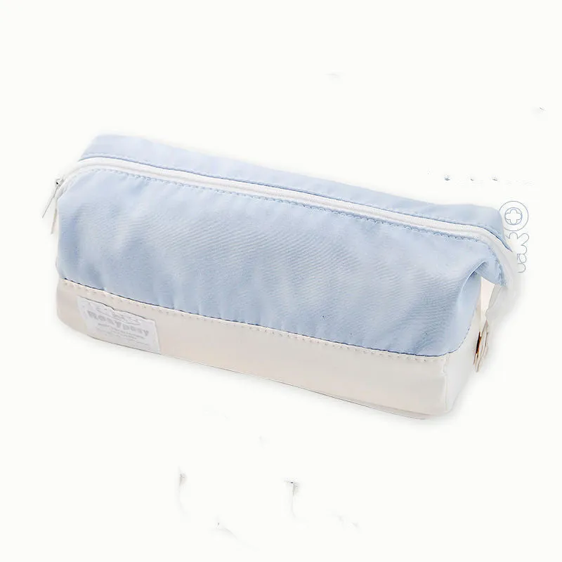Canvas stationery box in seven ins style colours for junior high school student learning supplies