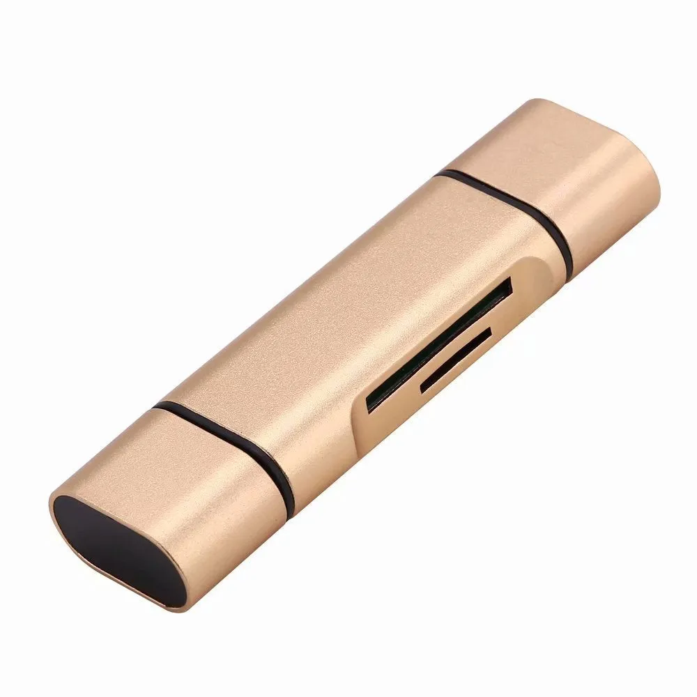 USB mobile phone card reader triad MICRO TYPE-C aluminium alloy supports TF SD OTG