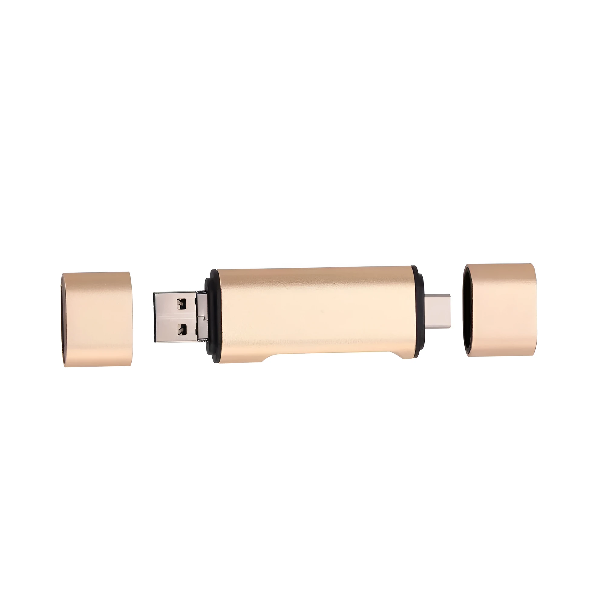 USB mobile phone card reader triad MICRO TYPE-C aluminium alloy supports TF SD OTG