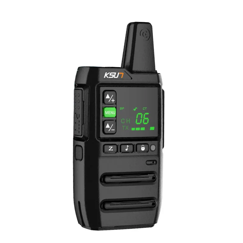 KSU7 civil high-power walkie-talkie with 5W output and 400-470MHz frequency range, compact handheld device