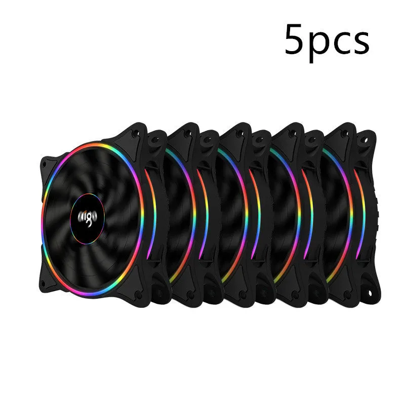 Patriot Rainbow V1 black desktop host computer case fan for internal cooling