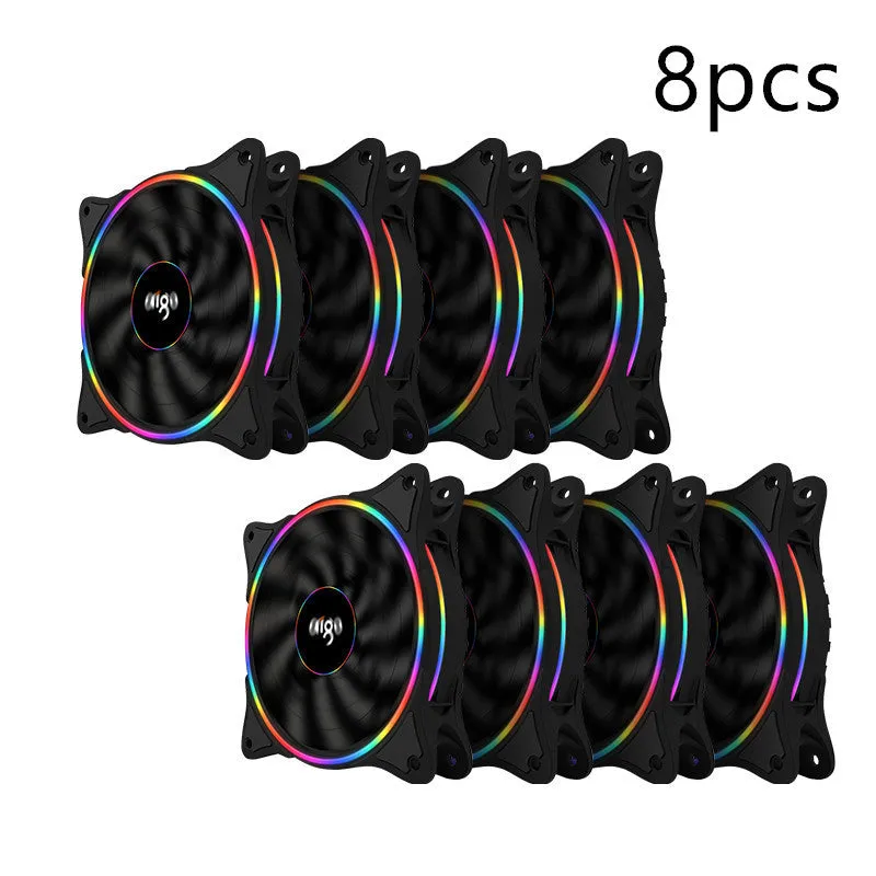 Patriot Rainbow V1 black desktop host computer case fan for internal cooling