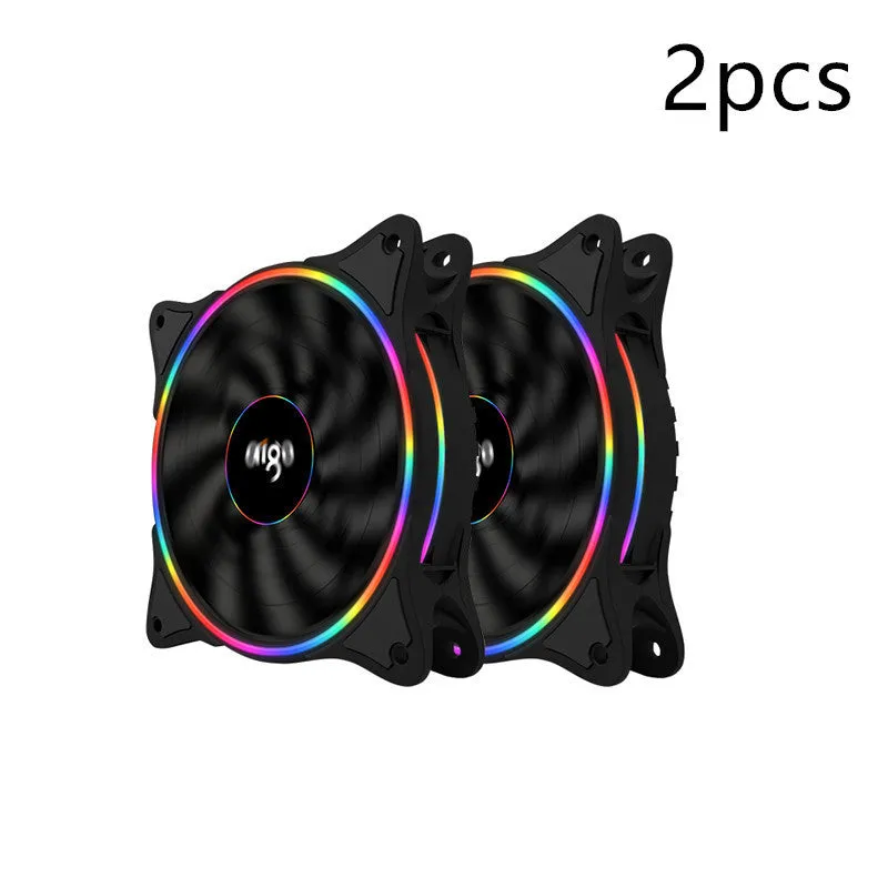 Patriot Rainbow V1 black desktop host computer case fan for internal cooling