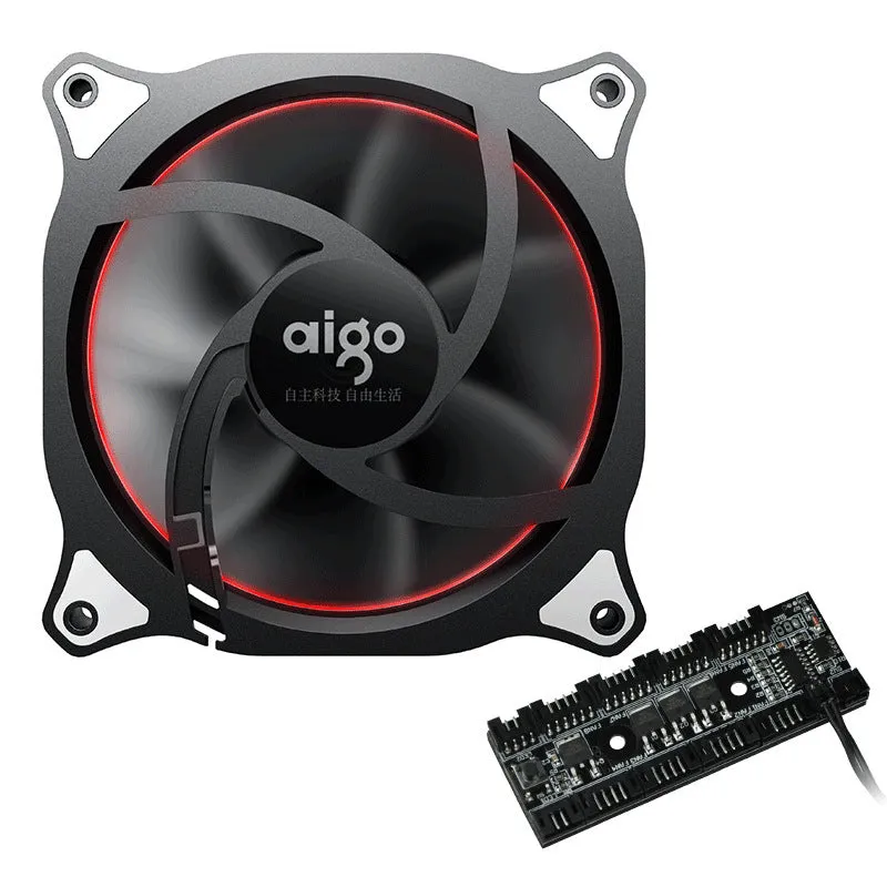 Patriot Rainbow V1 black desktop host computer case fan for internal cooling