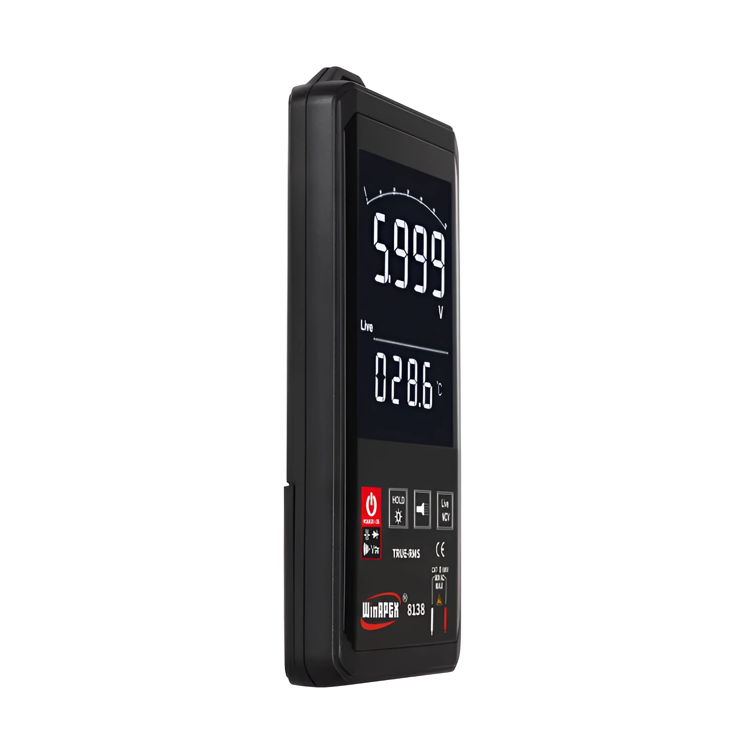 Hanyan 8136 large-screen touch digital multimeter with digital-analog dual display and automatic buzzer, English version
