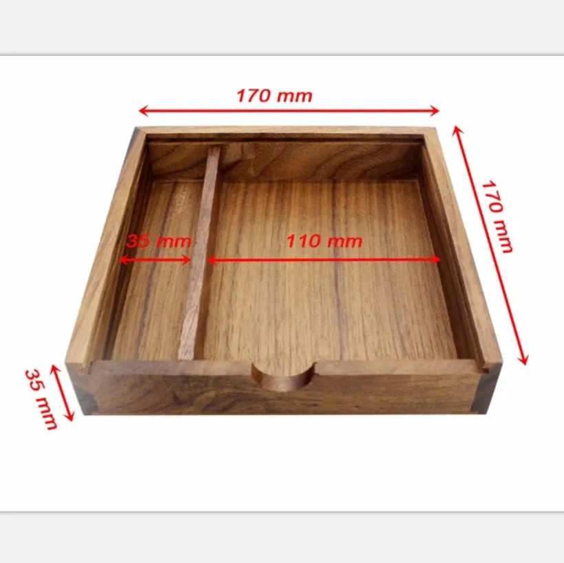 USB 3.0 wooden flash drive 32GB in coffee and khaki with large square wooden box